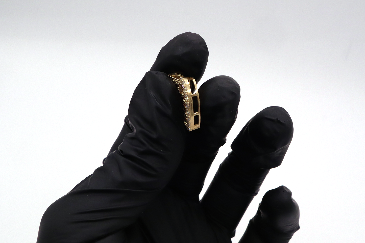 Pink Heart CZ Stone Pendant 10K Real Yellow Gold ???????- STF DIAMONDS