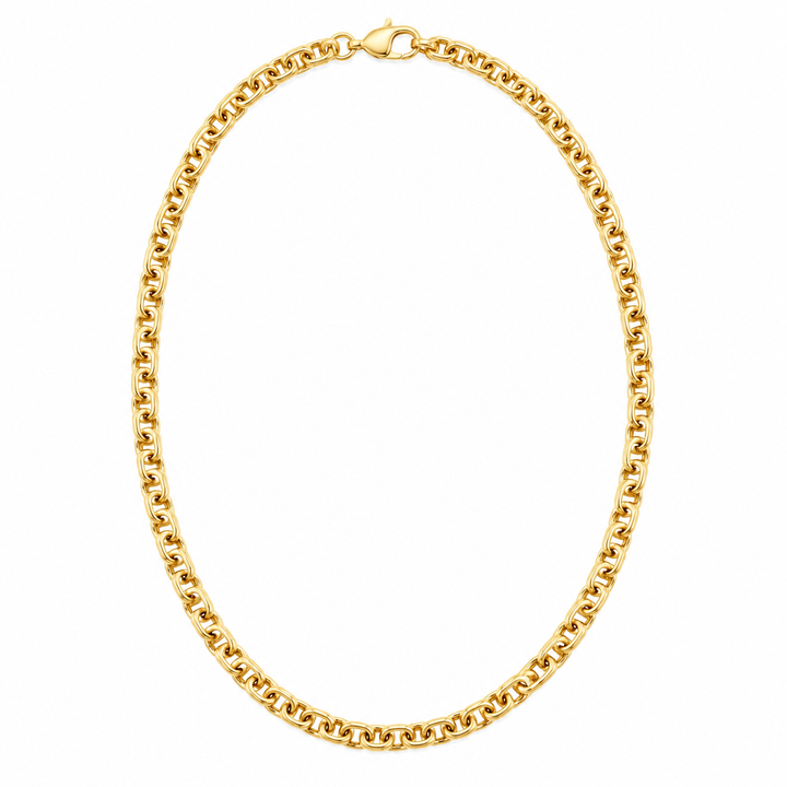 10K Yellow Gold 2mm Mariner Chain 16-26" - front view