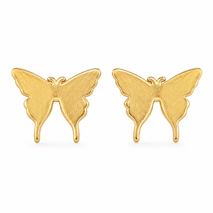 10K Gold Butterfly Earrings — 10K real gold jewelry from STF Diamonds, Los Angeles
