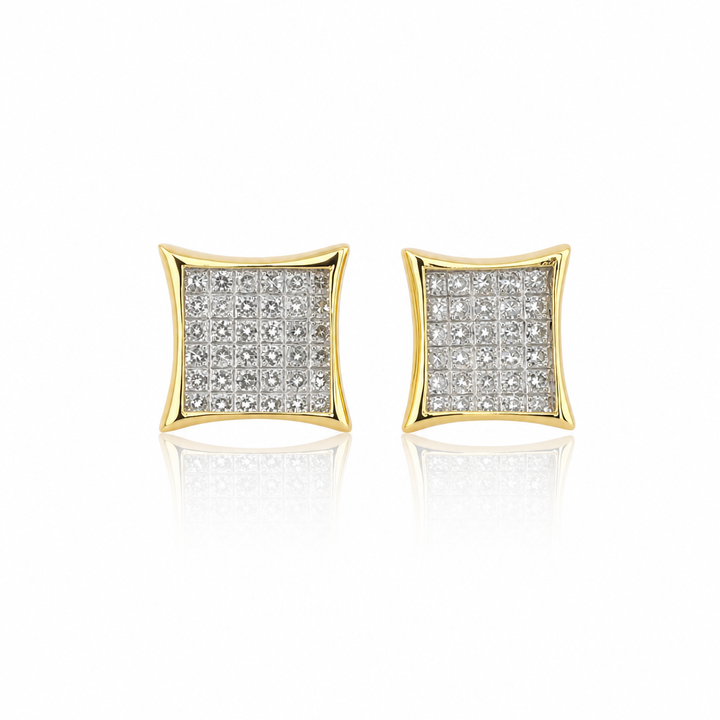 10K Gold Diamond Kite Earrings — 10K real gold jewelry from STF Diamonds, Los Angeles