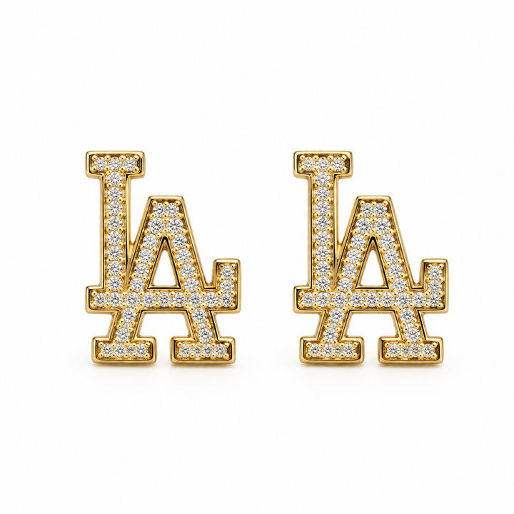10K Yellow Gold LA Earrings