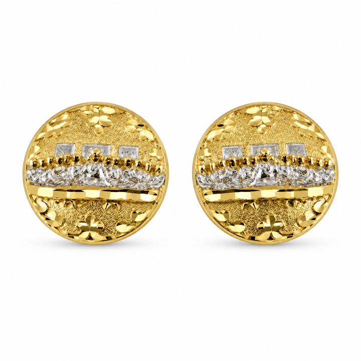 10K Gold Solid Last Supper Earrings — 10K solid gold jewelry from STF Diamonds, Los Angeles