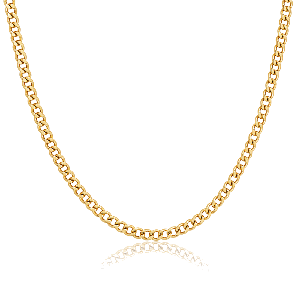 10K Gold 2.5mm Diamond-Cut Cuban Chain — 10K real gold jewelry from STF Diamonds, Los Angeles