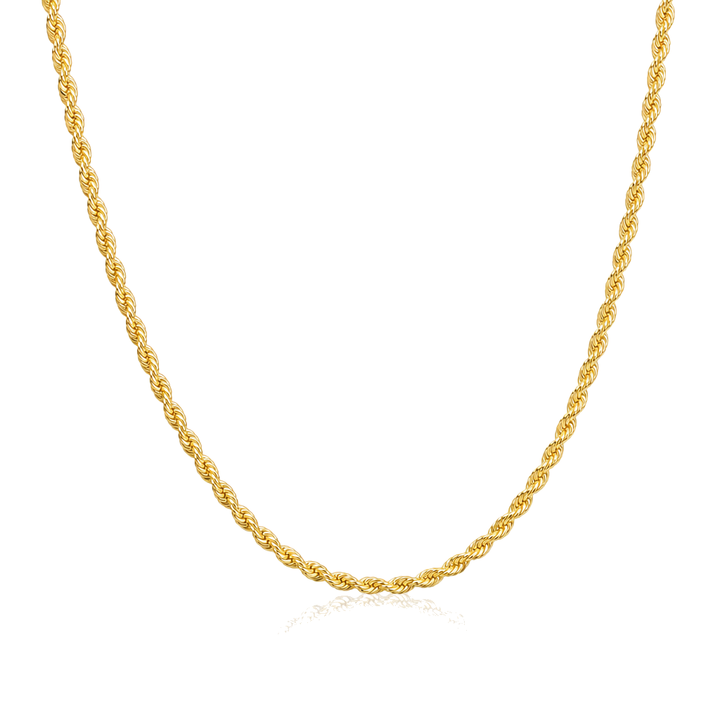 10K Gold 2.5mm Rope Chain — 10K real gold jewelry from STF Diamonds, Los Angeles