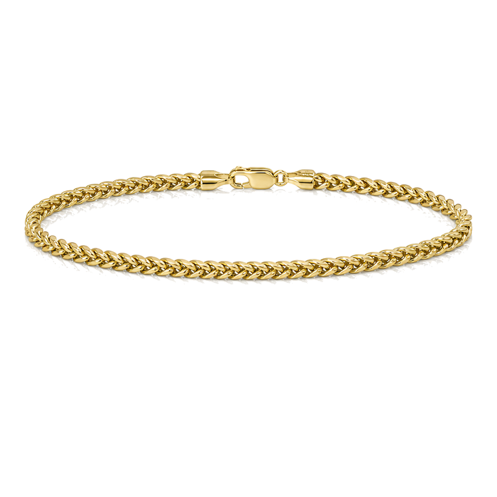 10K Gold 3.2mm Franco Bracelet — 10K real gold jewelry from STF Diamonds, Los Angeles