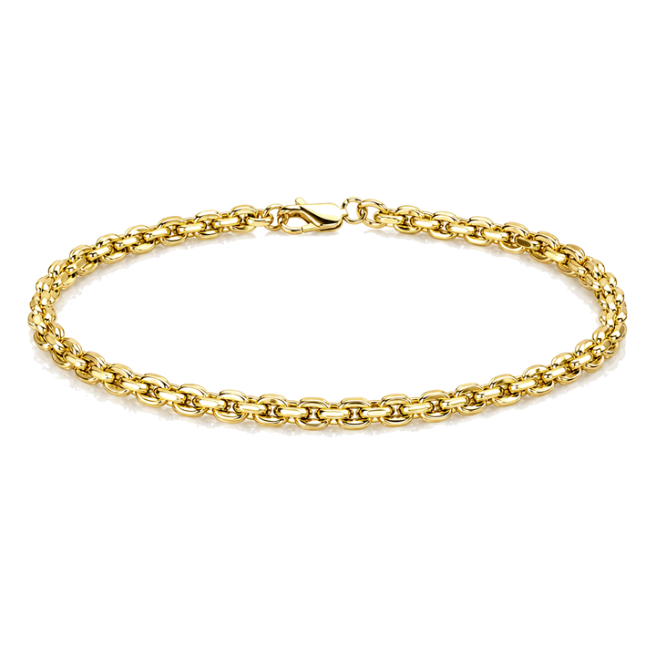 10K Gold 4.5mm Chino Link Bracelet — 10K real gold jewelry from STF Diamonds, Los Angeles