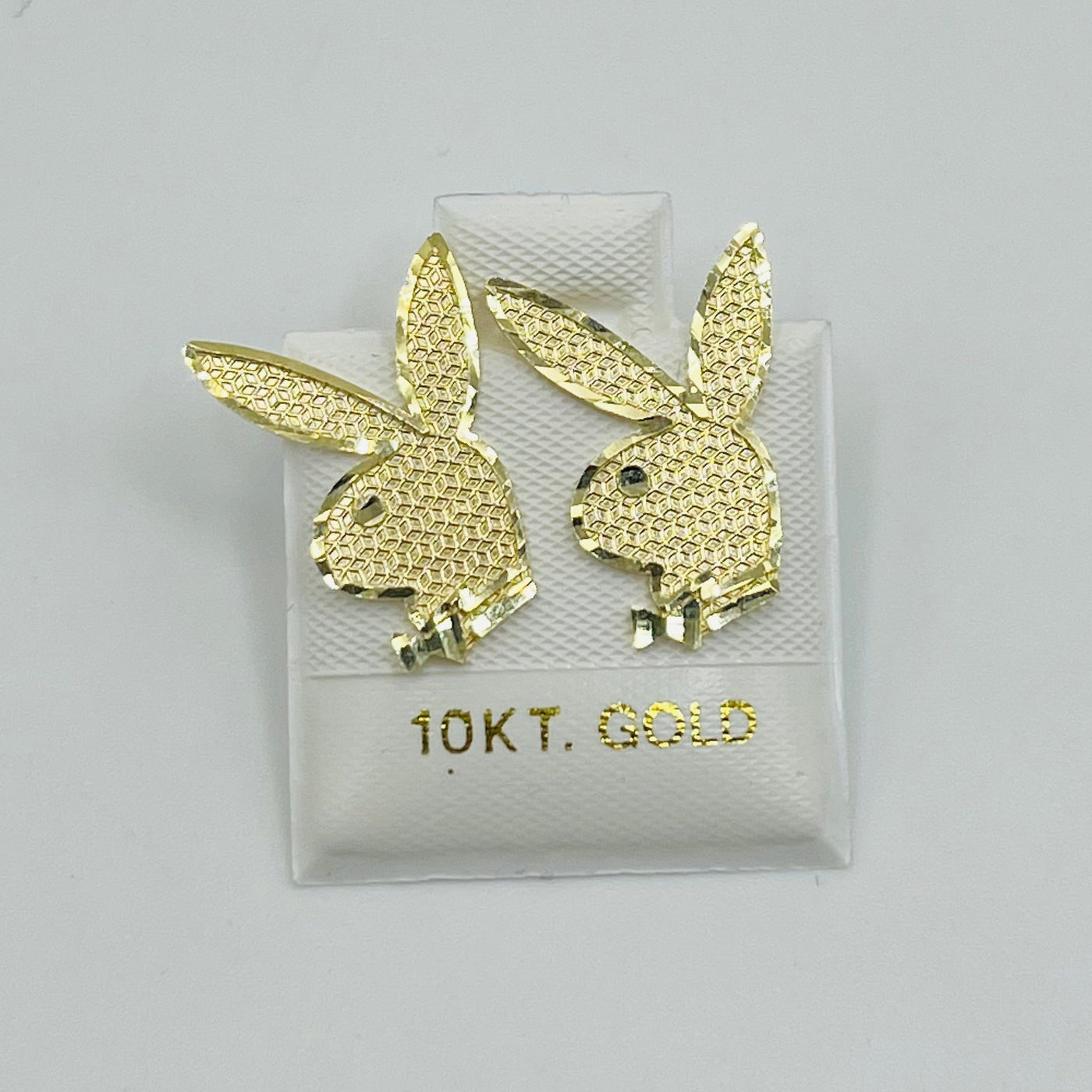 10K Yellow Gold Bunny Earrings