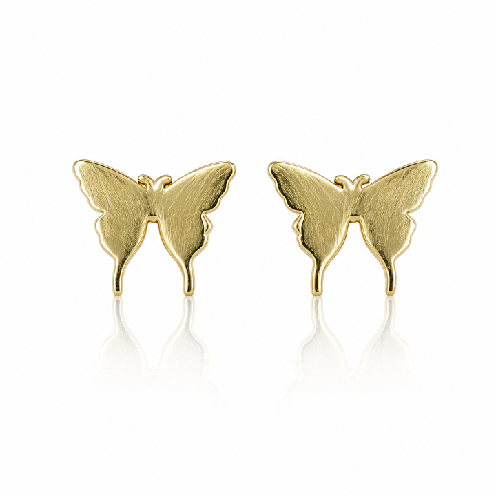 10K Gold Butterfly Earrings — 10K real gold jewelry from STF Diamonds, Los Angeles