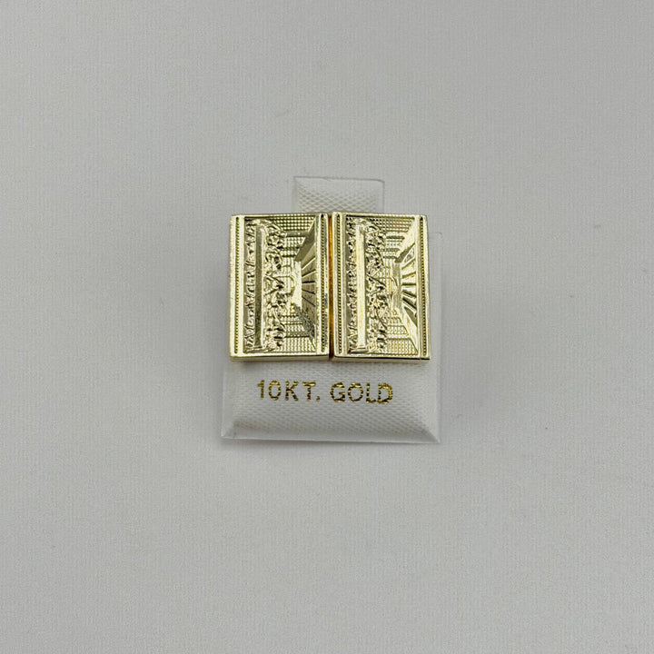 10K Yellow Gold Classic Last Supper Earrings (M)