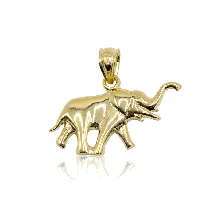 10K Gold Mini Elephant Charm — 10K real gold jewelry from STF Diamonds, Los Angeles