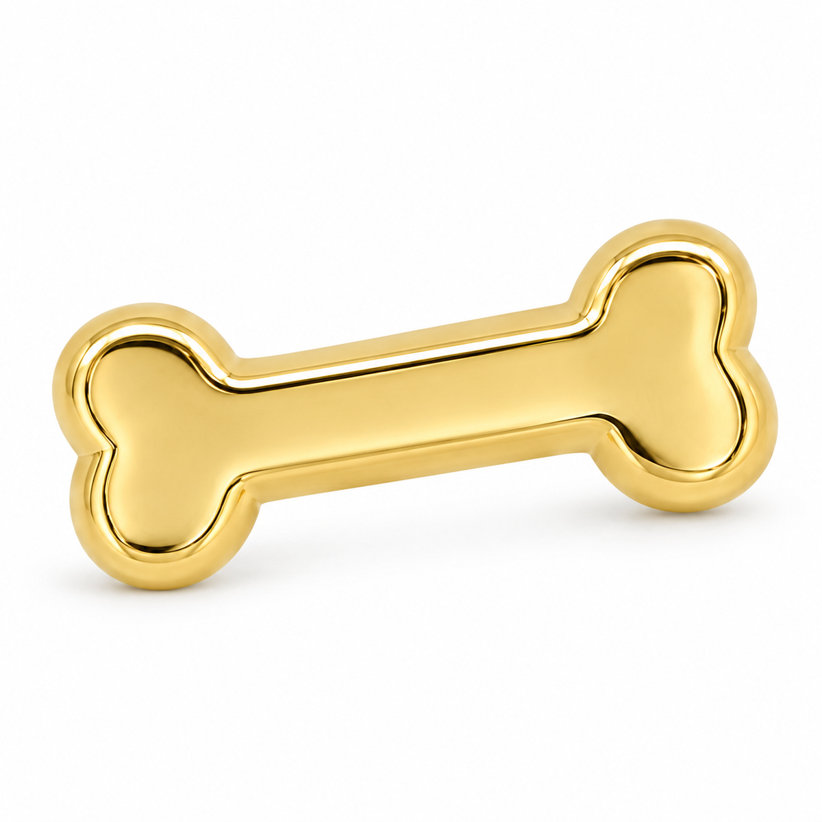 14K Yellow Gold Bone Baby Earrings - macro detail