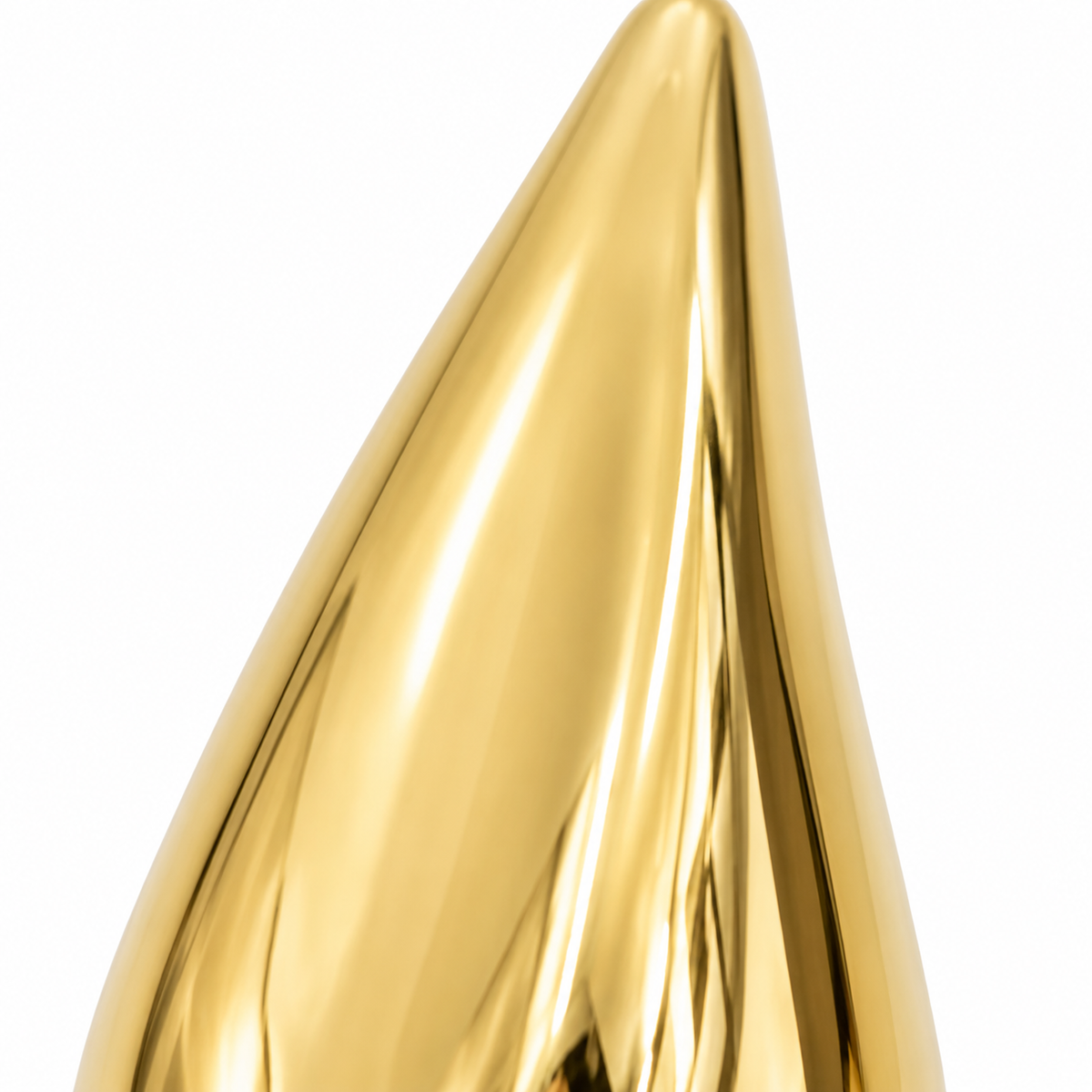 14K Yellow Gold TearDrop Earrings - macro detail