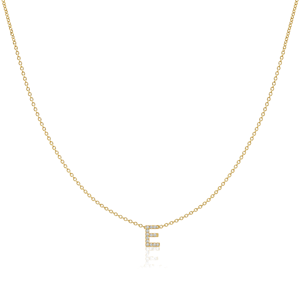 14K Gold Diamond Classic Initial Chain — 14K real gold jewelry from STF Diamonds, Los Angeles