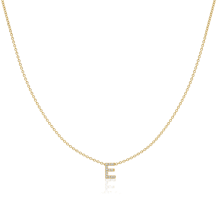 14K Gold Diamond Classic Initial Chain — 14K real gold jewelry from STF Diamonds, Los Angeles