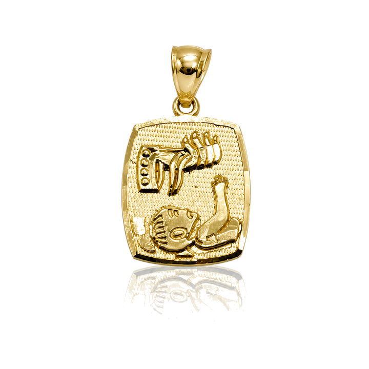 14K Gold My Baptism Charm — 14K solid gold jewelry from STF Diamonds, Los Angeles