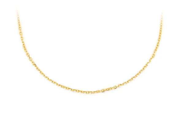 14K Solid Gold 1mm Rolo Chain 16-24"