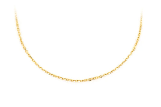 STF Diamonds 14K Gold 1mm Rolo Chain