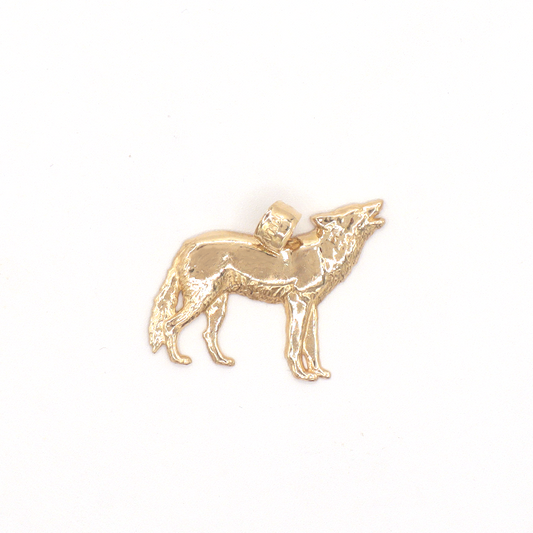 Animal Wolf OUU 10K Pure Yellow Gold Charm - STF DIAMONDS