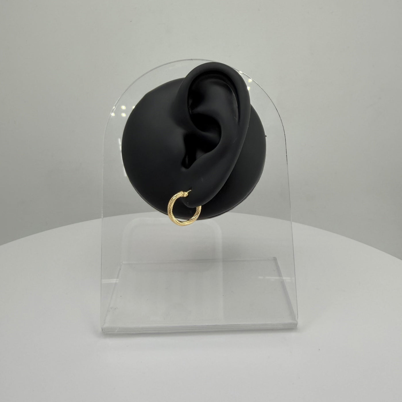 10K Yellow Gold Honey Hoops (huggy size ~14mm)