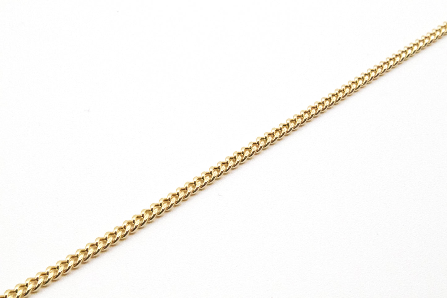 14K Real Gold 2.5mm Rope Chain STF Diamonds