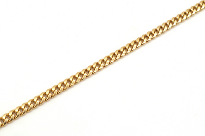 4.7mm Miami Cuban link 14k Gold bracelet STF Diamonds