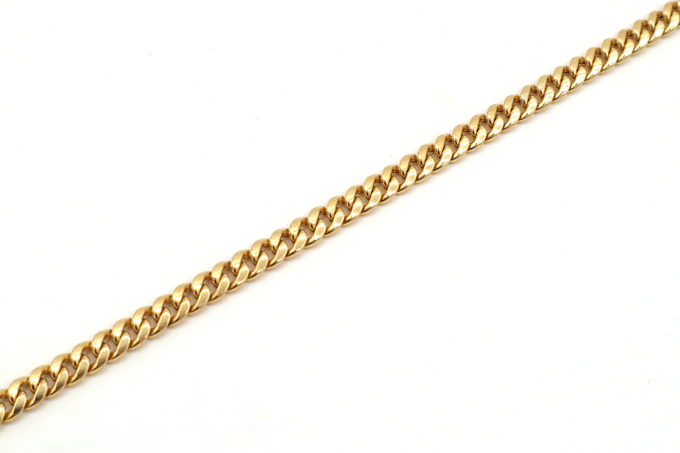 14K Solid Gold Diamond-Cut 5.3mm Miami Cuban Link Bracelet 3-3"