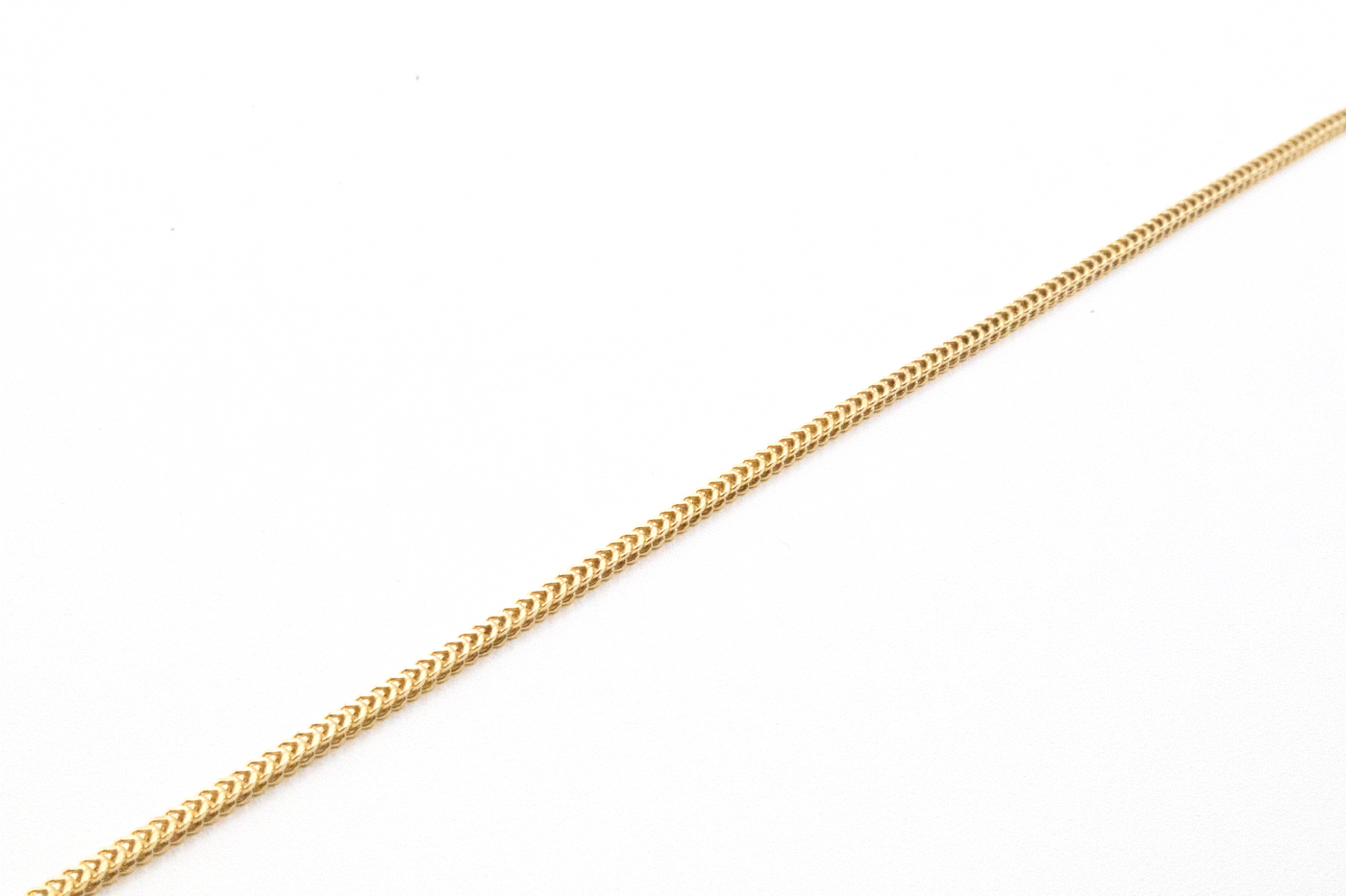 14K Solid Gold Braided 2mm Franco Chain 16-26"