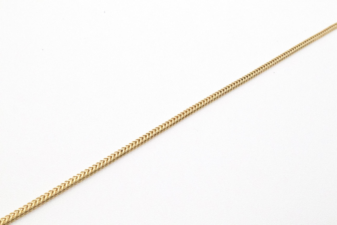 14K Solid Gold Braided 3mm Franco Chain 16-24"