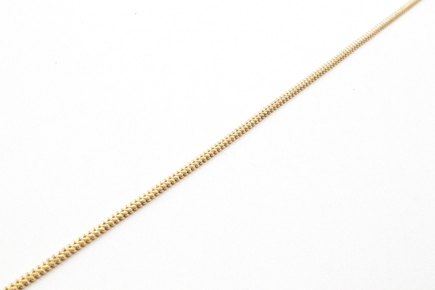 14K Solid Gold Braided 3mm Franco Chain 16-24"