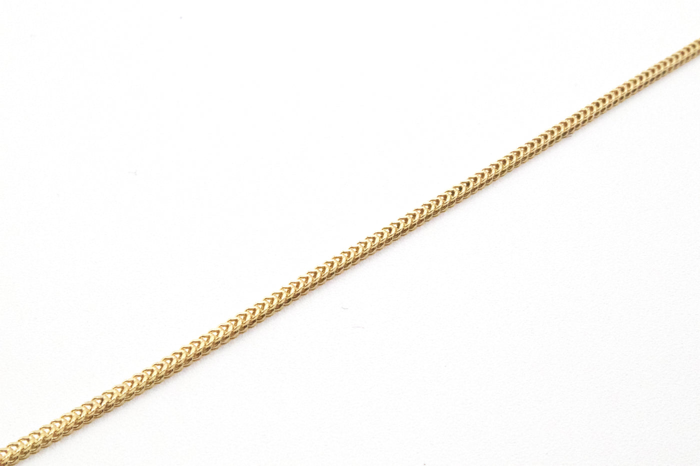 14K Solid Gold Braided 3mm Franco Chain 16-24"