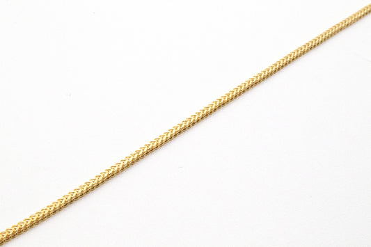 14K Gold 2MM Franco Chain STF Diamonds