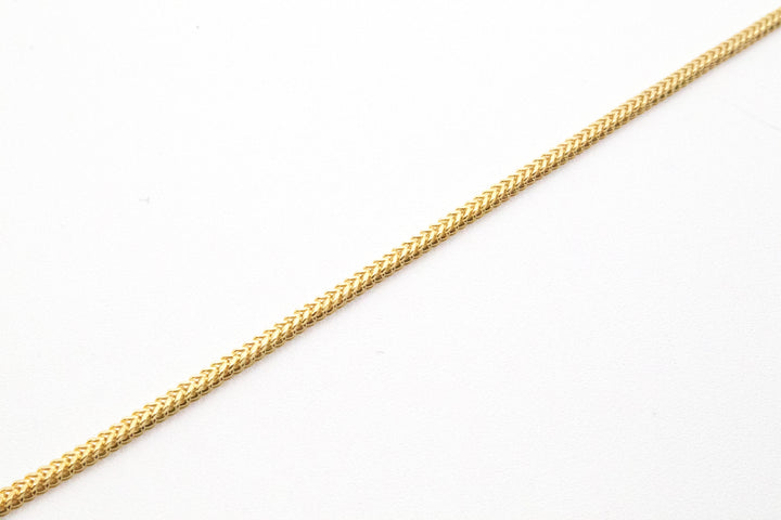 14K Solid Gold Braided 2mm Franco Chain 16-26"