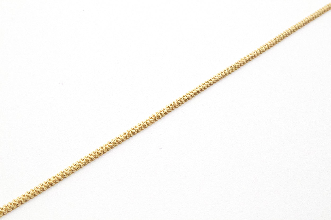 14K Solid Gold Braided 3mm Franco Chain 16-24"