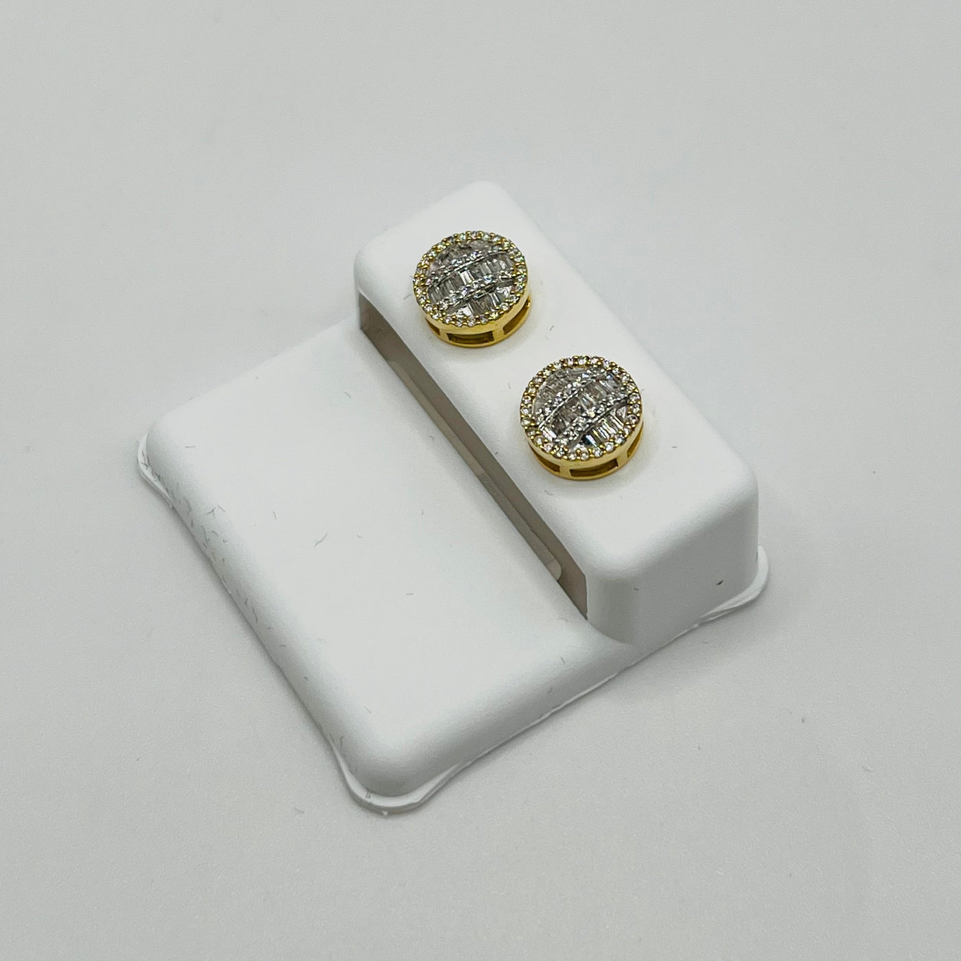 10K Gold Diamond GlowCircle Earrings