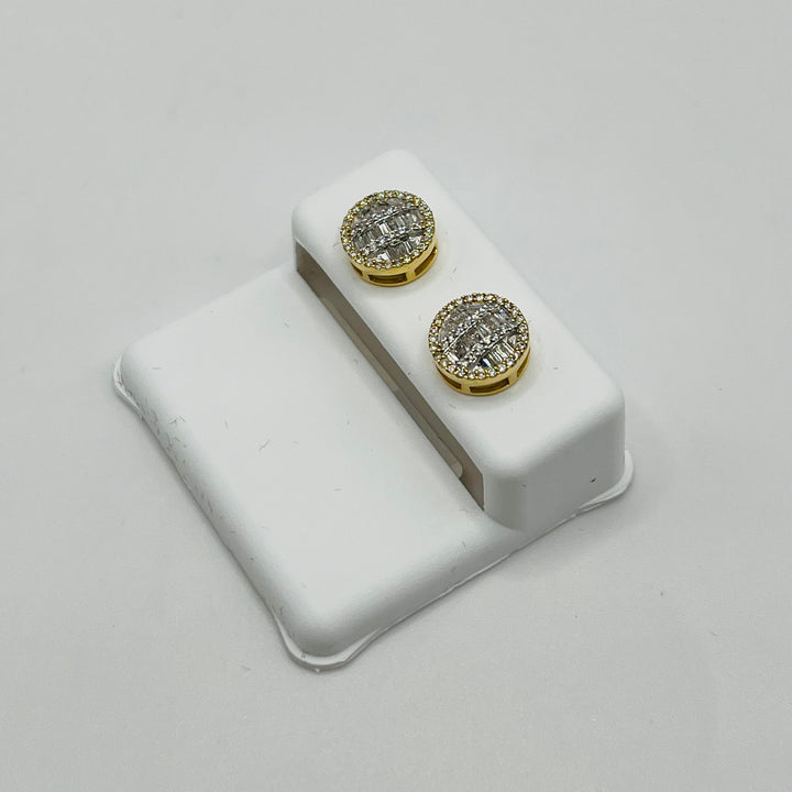 10K Gold Diamond GlowCircle Earrings