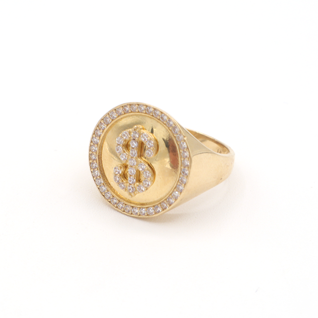 Get Rich Get Wealthy Get Money Ring 10K Pure Gold - STF DIAMONDS