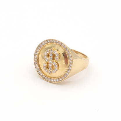 Get Rich Get Wealthy Get Money Ring 10K Pure Gold - STF DIAMONDS