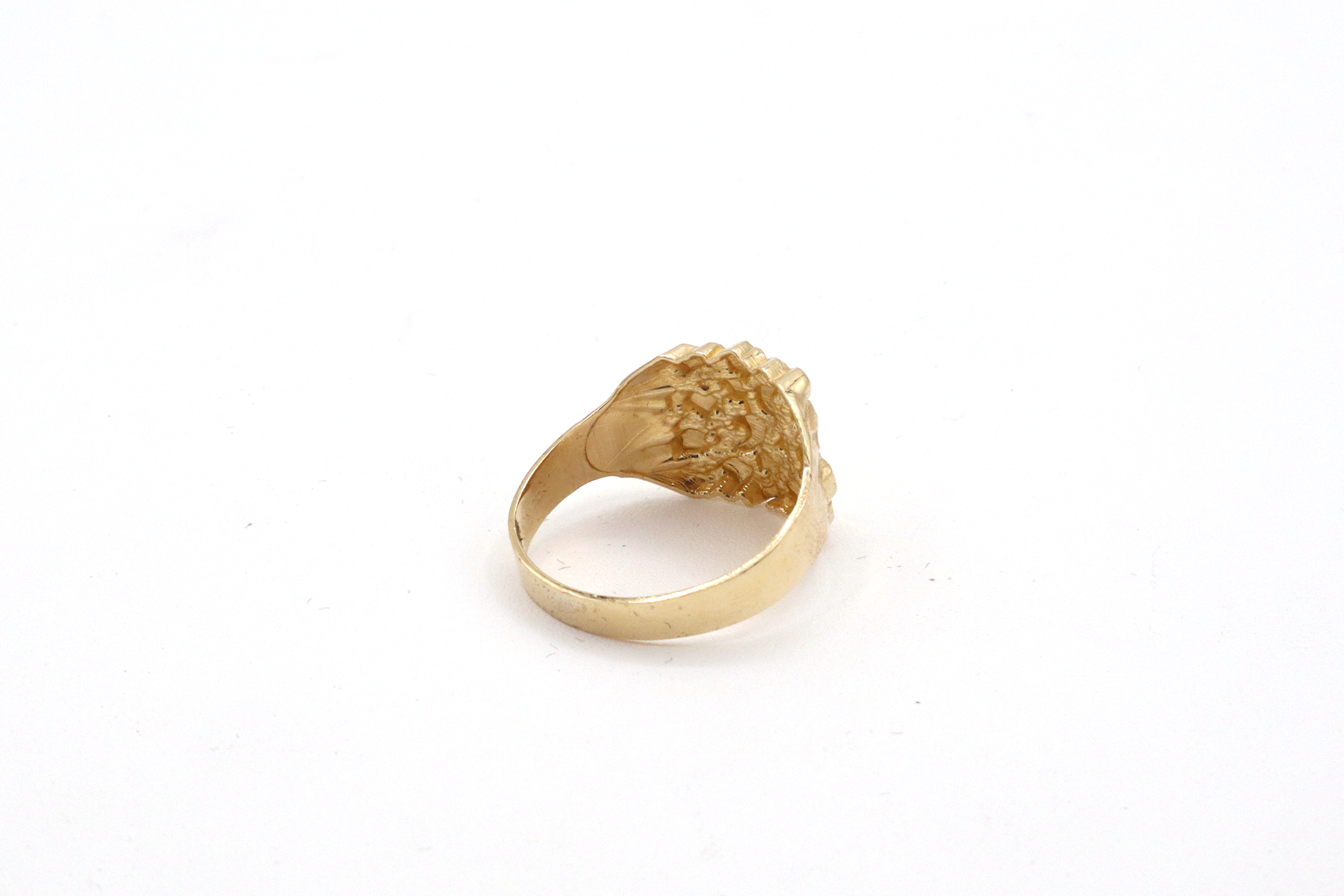 Gold Miner's Find Gold Nugget Ring 10K Pure Yellow Gold - STF DIAMONDS