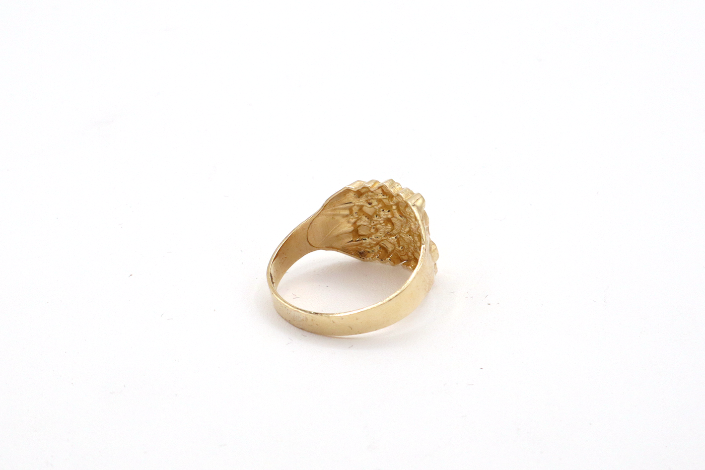 10K Solid Yellow Gold Miner's Find Nugget Ring