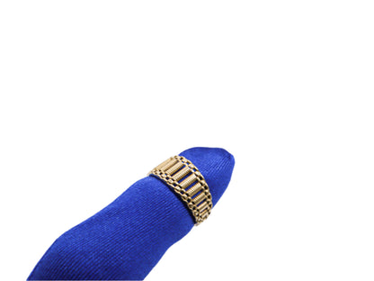 Luxury Woven Chain Band Women’s Ring – 14K Yellow Gold STF DIAMONDS JEWELRY