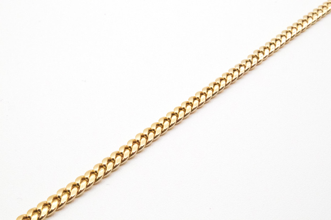 14K Solid Yellow Gold 2mm Miami Cuban Chain 16-24"