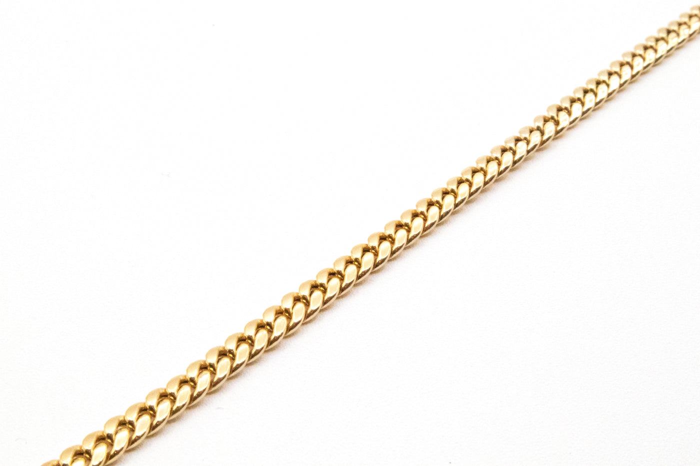 14K Solid Yellow Gold 2mm Miami Cuban Chain 16-24"