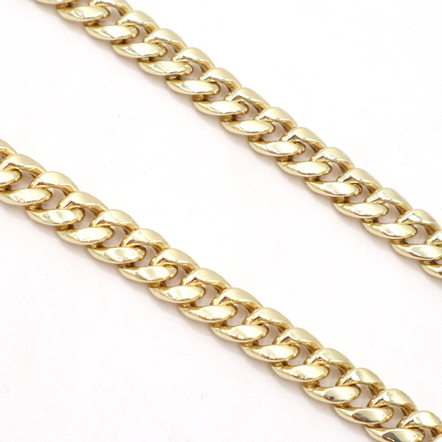 10K Solid Yellow Gold Miami Cuban Chain Bracelet 5-5"