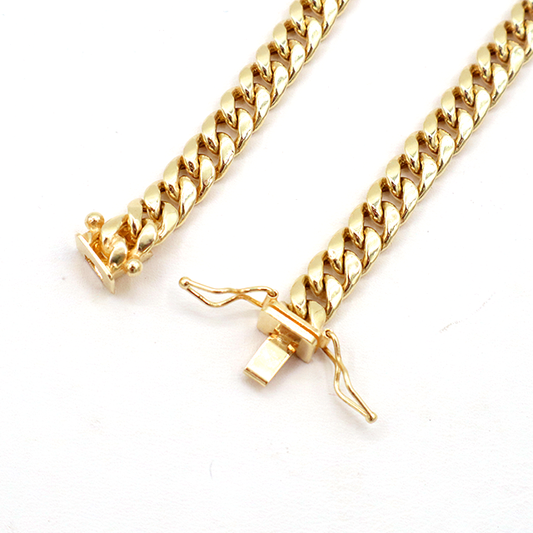 Miami Cuban Chain Bracelet 10K Real Yellow Gold ???????? - STF DIAMONDS