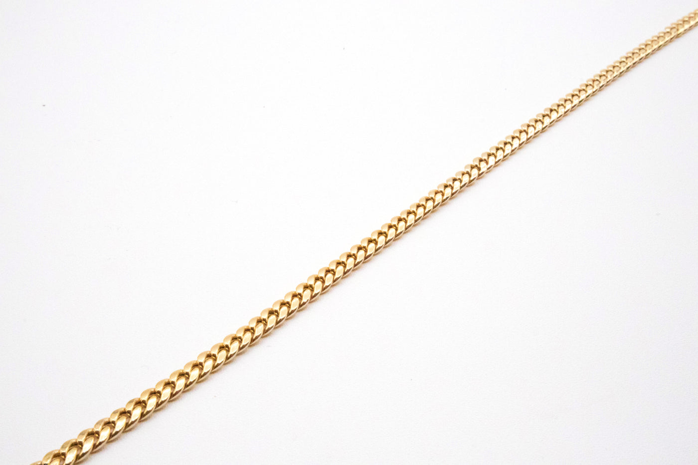 14K Solid Yellow Gold 2mm Miami Cuban Chain 16-24"
