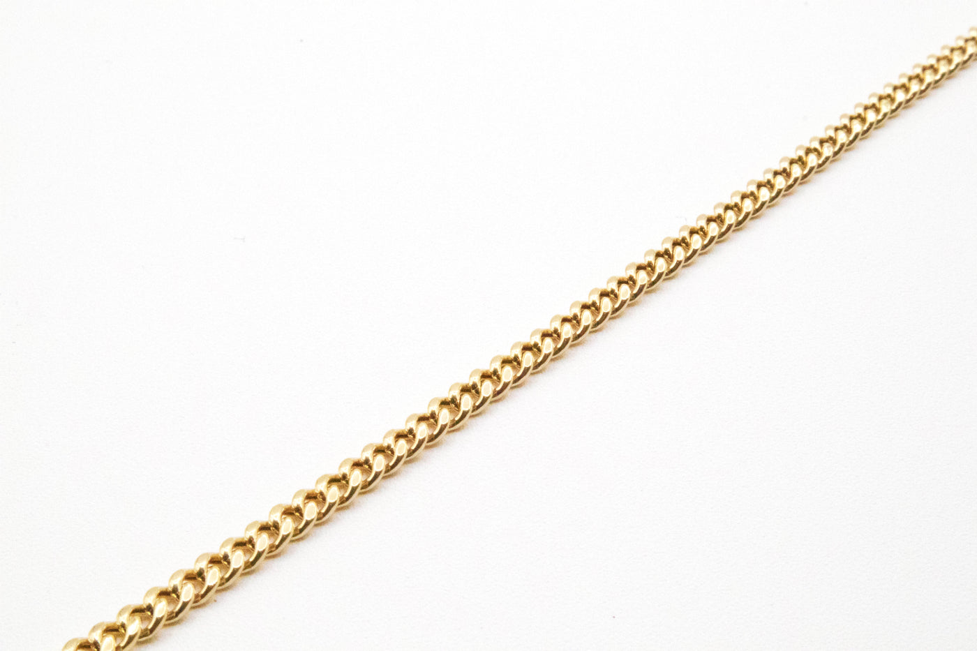 14K Solid Yellow Gold 2mm Miami Cuban Chain 16-24"