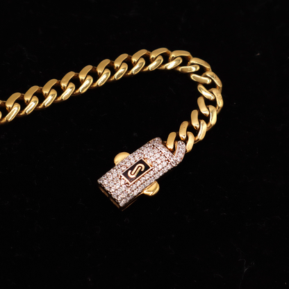 Monaco Miami Cuban Link Bracelet 10K Pure Yellow Gold ??????? - STF DIAMONDS