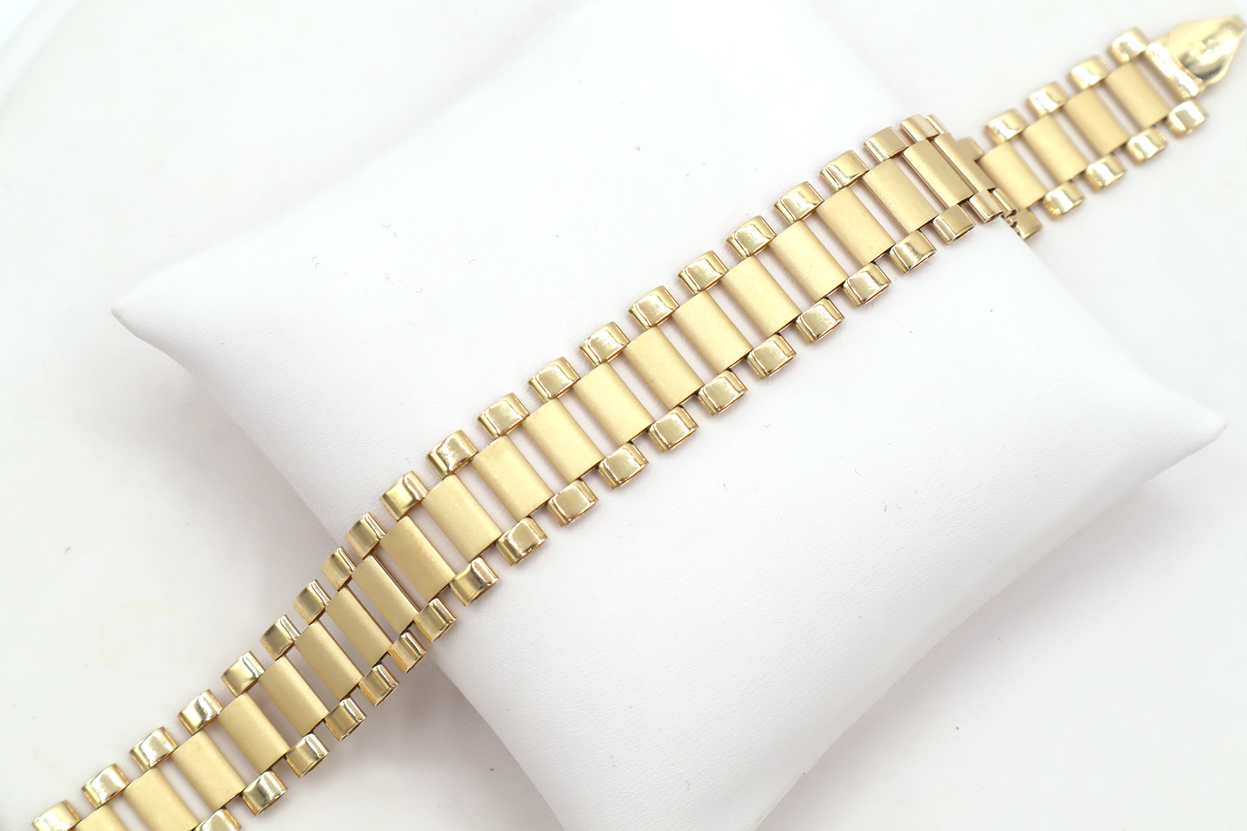 6.4mm Presidential Rolly bracelet 10k Real Gold - STF DIAMONDS