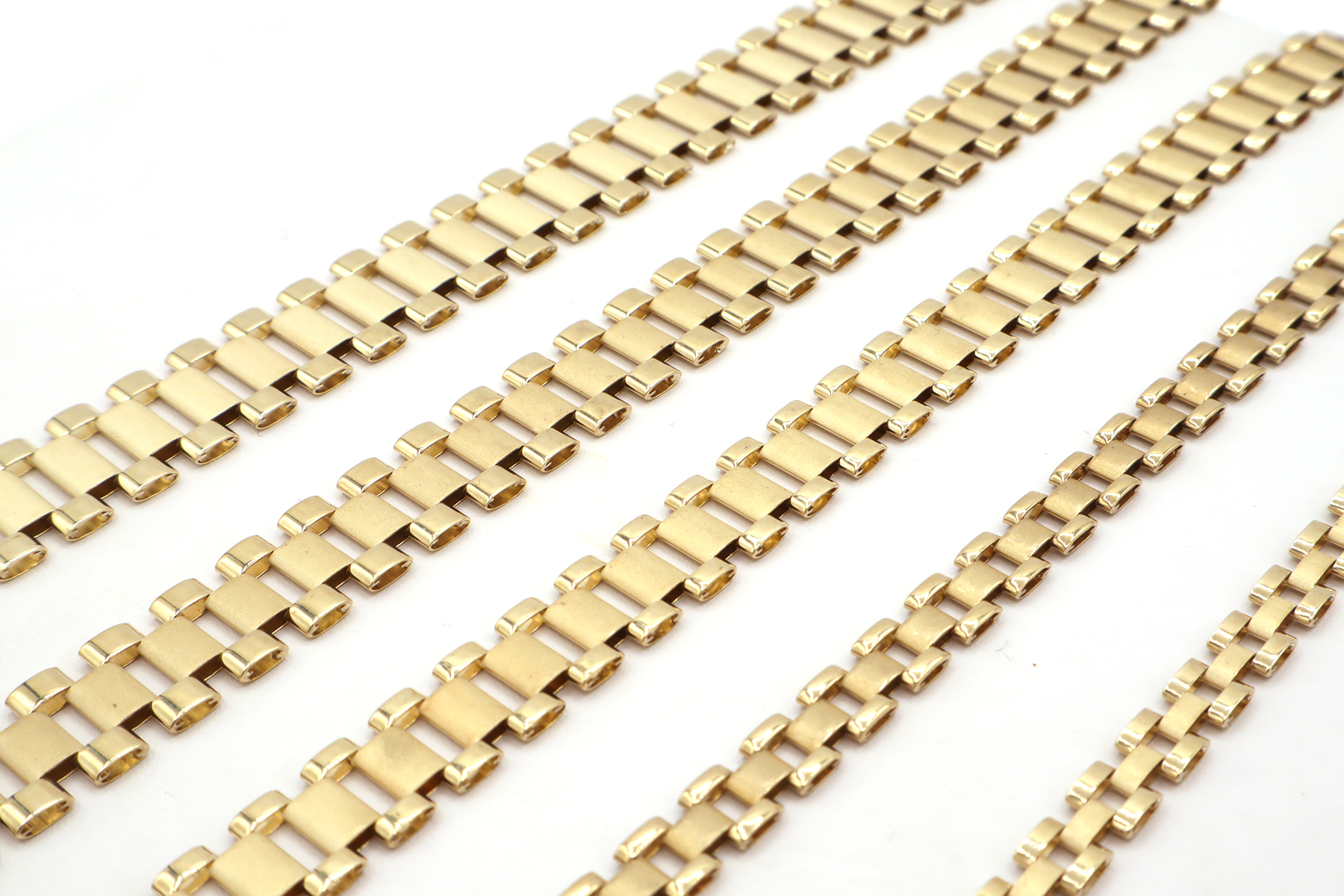 6.4mm Presidential Rolly bracelet 10k Real Gold - STF DIAMONDS