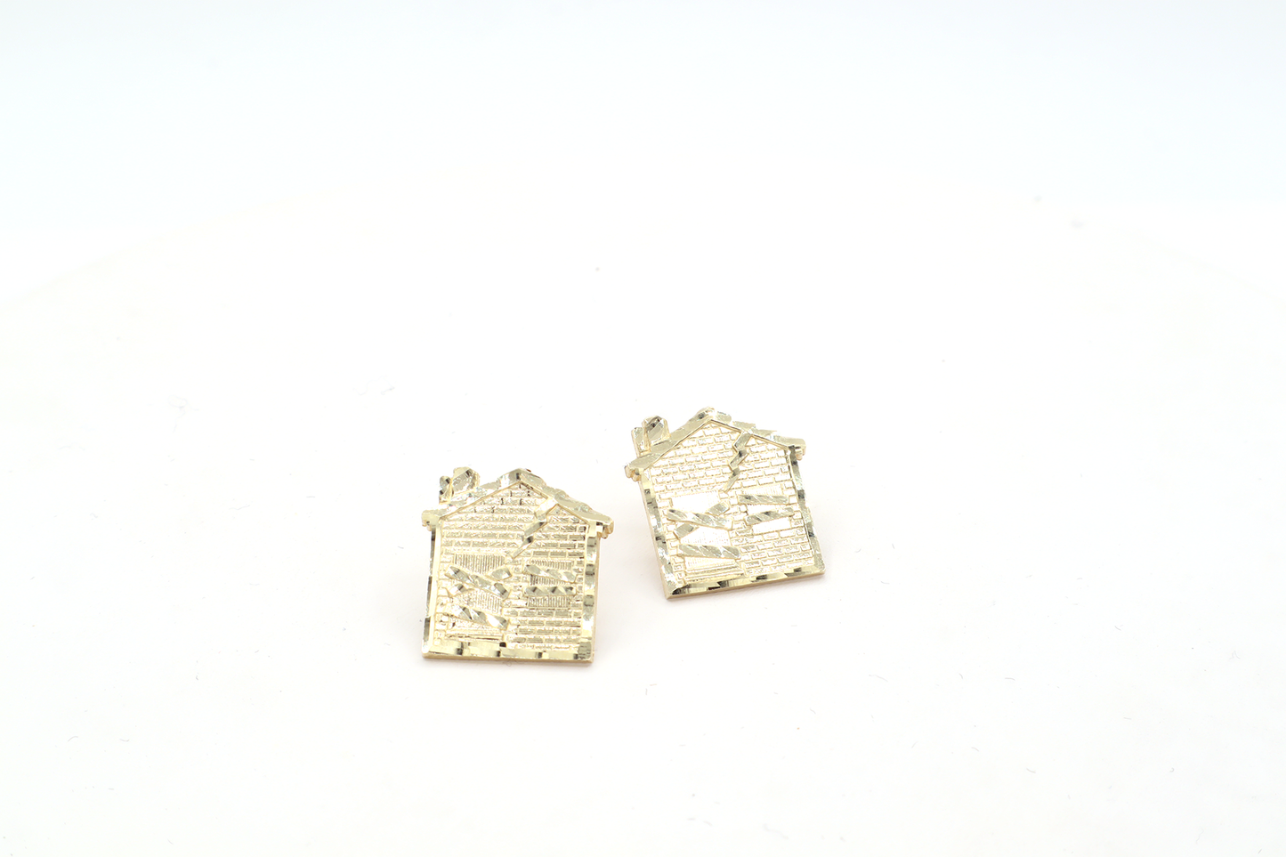 Trap house window Authentic 10k Gold Earrings -STF Diamonds